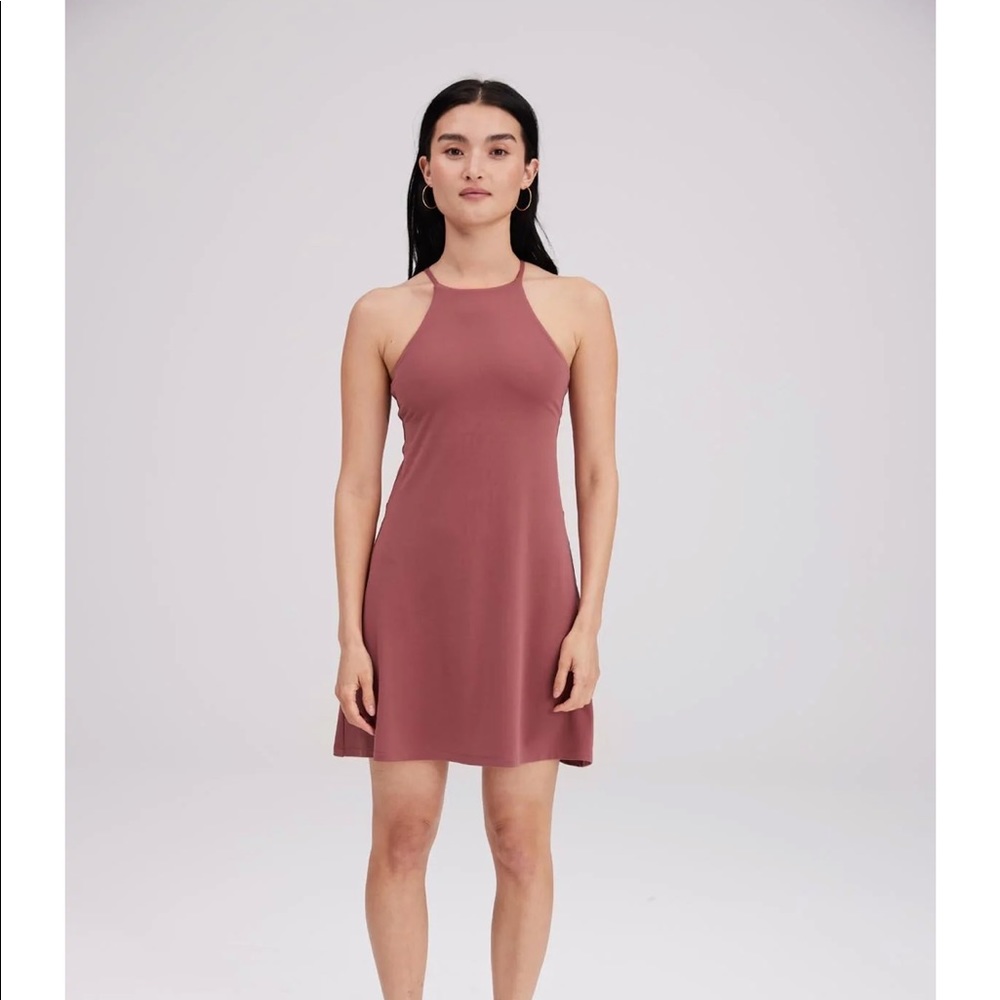 Girlfriend Collective Naomi Workout Dress - Fig